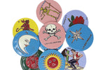 Loteria Round Candle Coasters